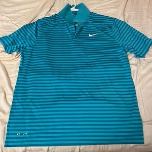 Nike Dri Fit Golf Polos - Green